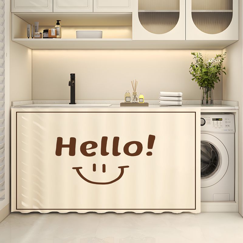 Kitchen Gadgets Organizer - VIKAMA Hello Smile, Penutup Lemari Panjang,