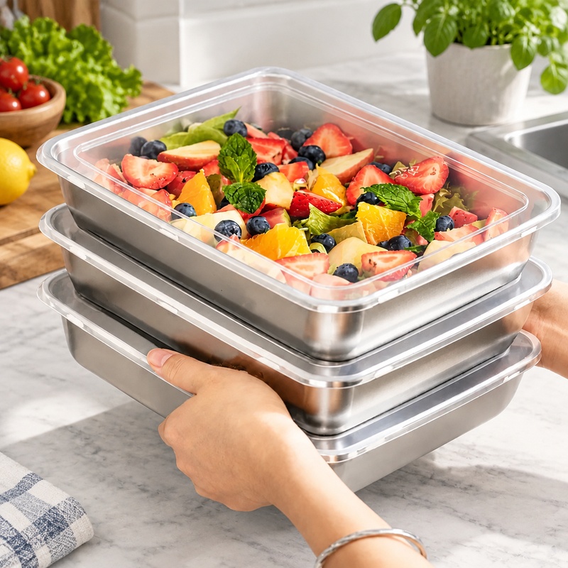 Kitchen Gadgets Organizer - Set 3 Wadah Penyimpanan Makanan dari