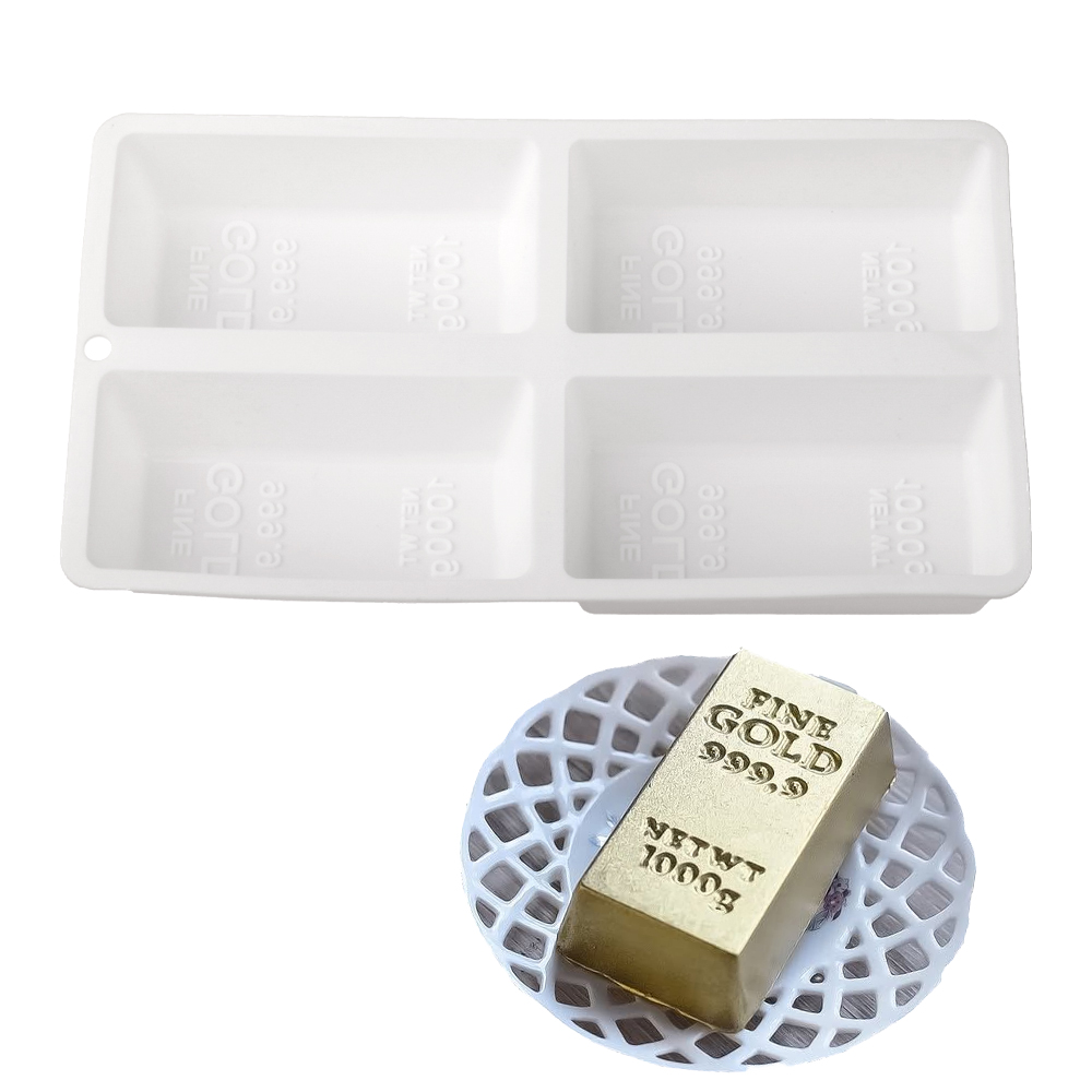 Cetakan kue silikon, 4-sel ema - Kitchen Gadgets Gold ulasan dan harga