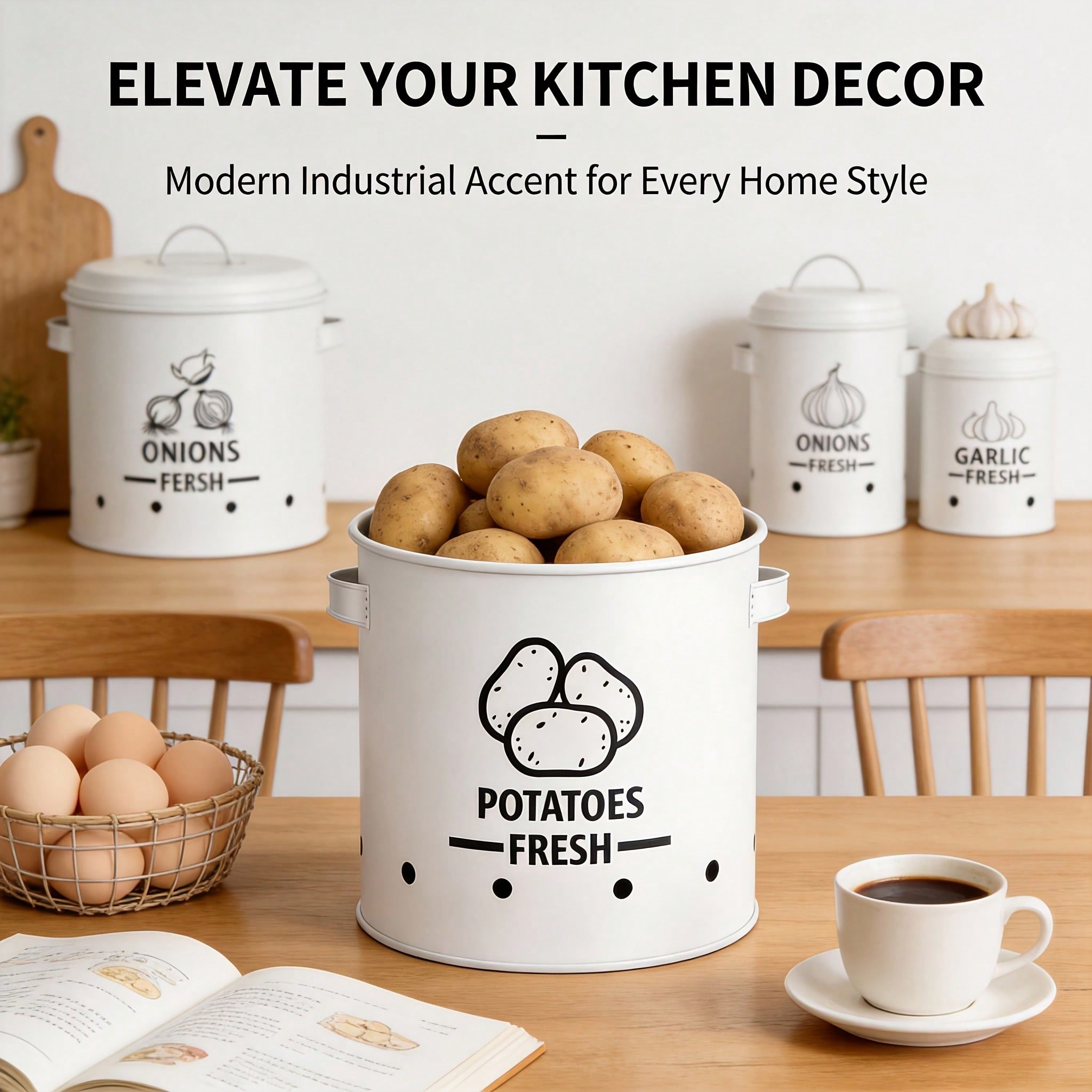 Set Wadah Penyimpanan Kentang, - Kitchen Gadgets Organizer ulasan dan harga