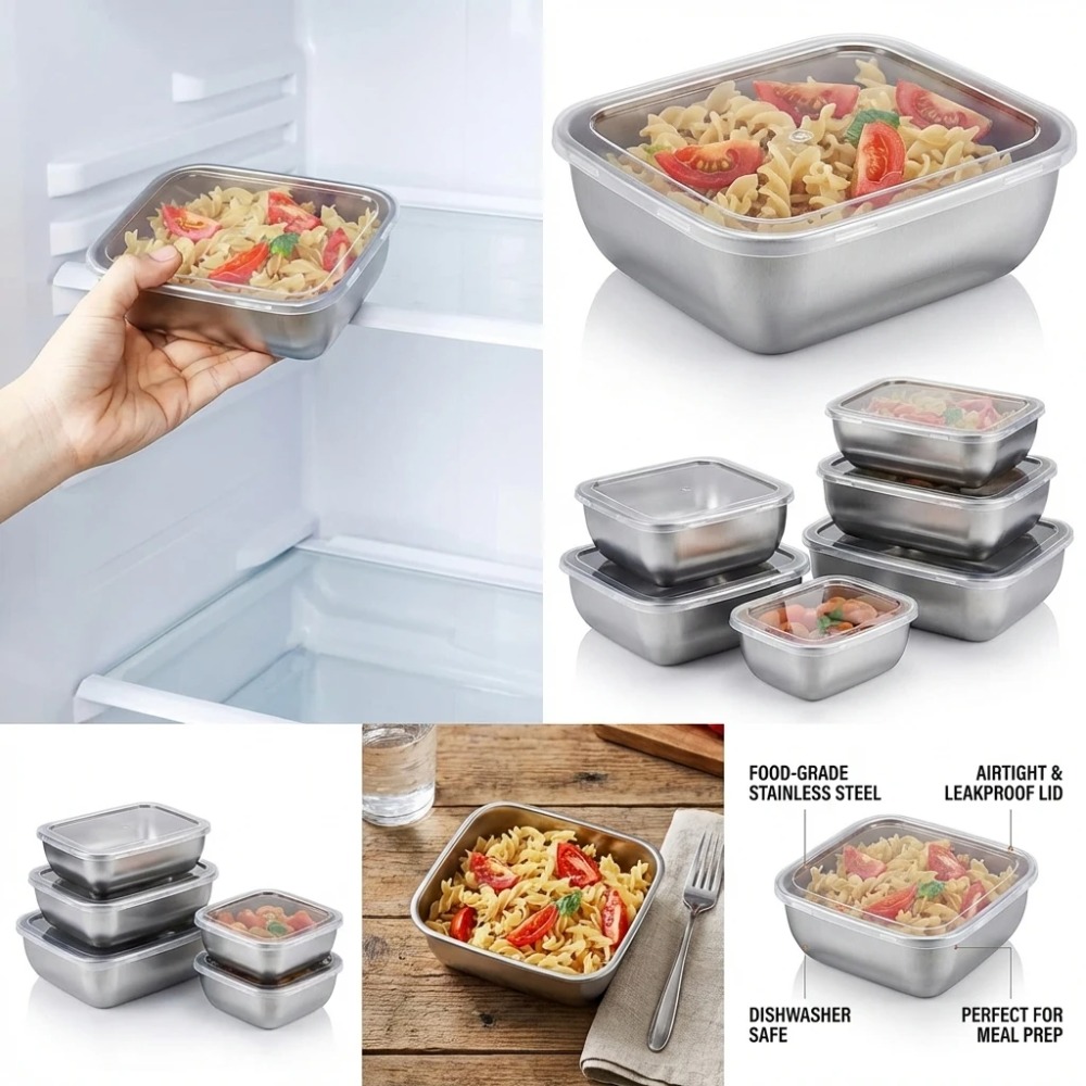 6PCS Wadah Penyimpanan Makanan - Kitchen Gadgets Organizer ulasan dan harga